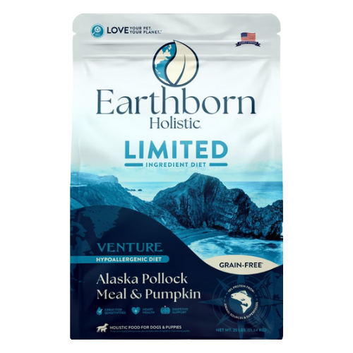 Earthborn Holistic Venture Limited Ingredient Alaska Pollock Meal & Pumpkin Grain-Free Dry Dog Food