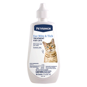 Petarmor Ear Mite & Tick Treatment for Cats 3 oz