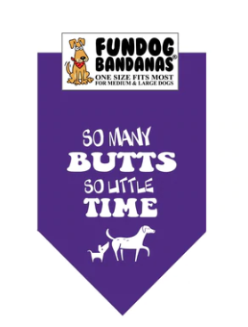 Fun Dog Bandanas So Many Butts Pet Bandana