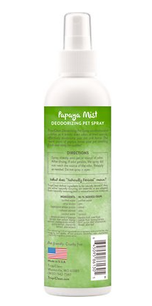Tropiclean Papaya Mist Deodorizing Cologne Spray For Pets 8 oz
