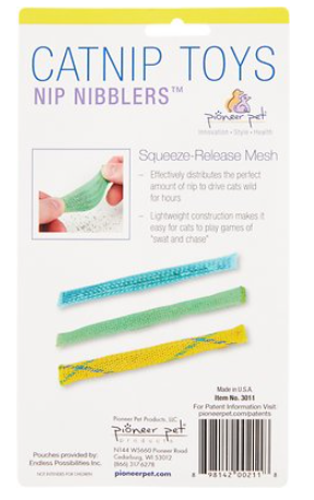 Pioneer Pet Catnip Toy Nip Nibblers 3 pk