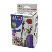 Kole Imports Interactive Plush Ball Shooting Cat Toy Gun