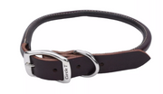 Coastal Pet Products Circle T Latigo Leather Round Dog Collar