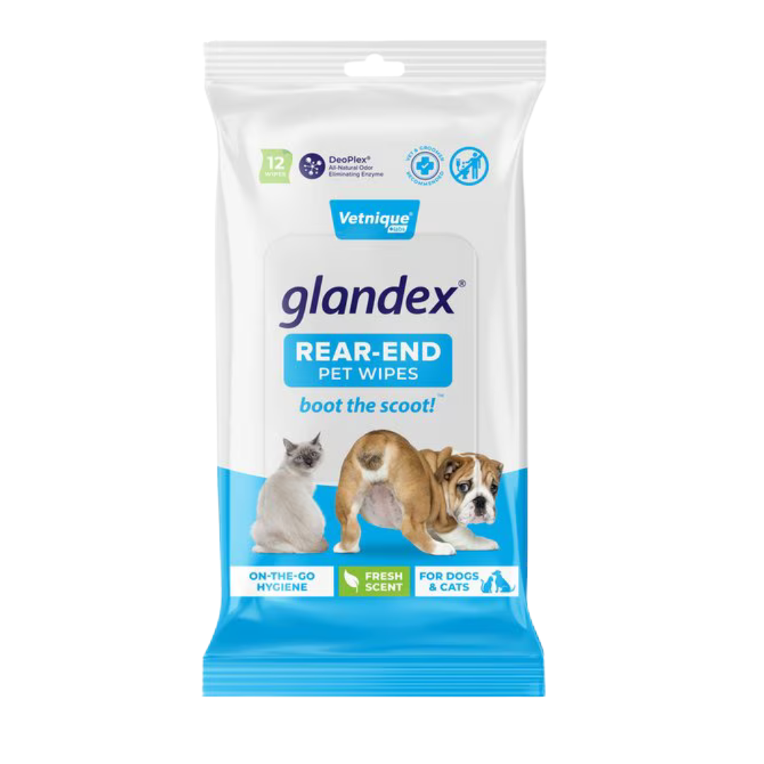 Glandex Boot the Scoot Rear End Anal Gland Cleaning & Deodorizing Hygienic Dog & Cat Wipes