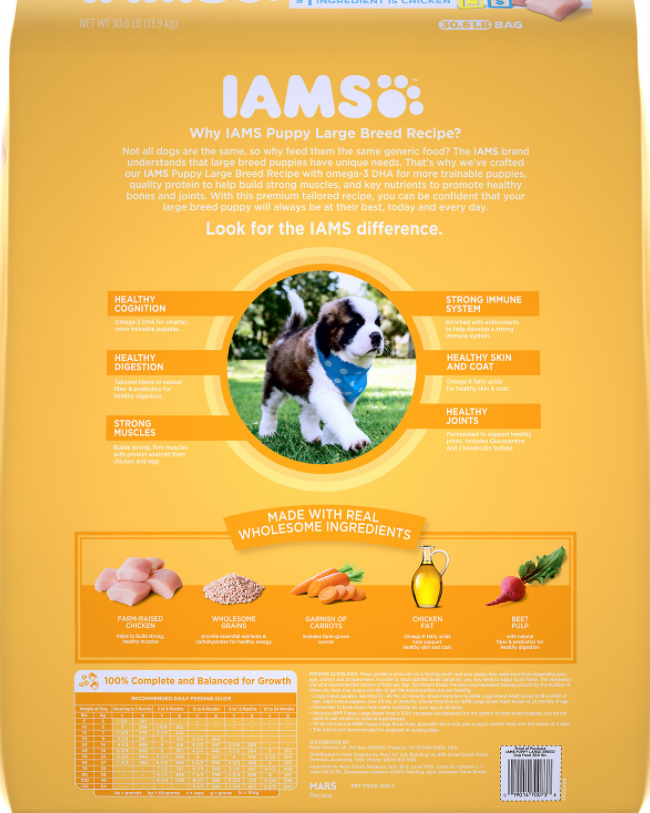 Iams Proactive Health Smart Puppy Large Breed Dry Dog Food