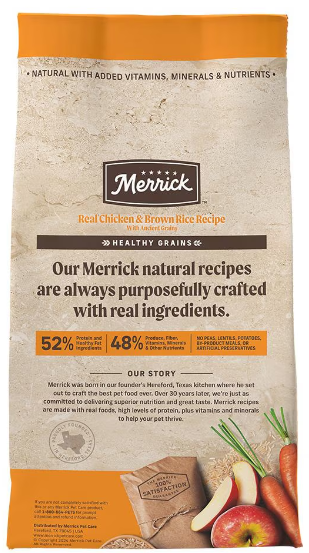 Merrick Classic Healthy Grains Real Chicken & Brown Rice Recipe With Ancient Grains Adult Dry Dog Food