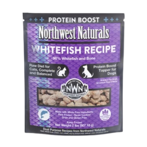 Northwest Naturals Raw Frozen Protein Boost Whitefish Recipe for Dogs & Cats 2 lb