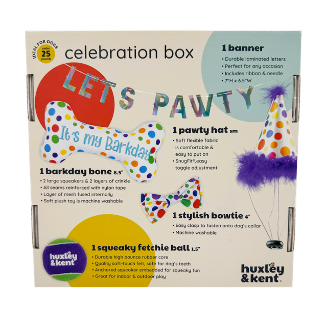 Huxley & Kent Happy Barkday Dog Birthday Celebration Box S