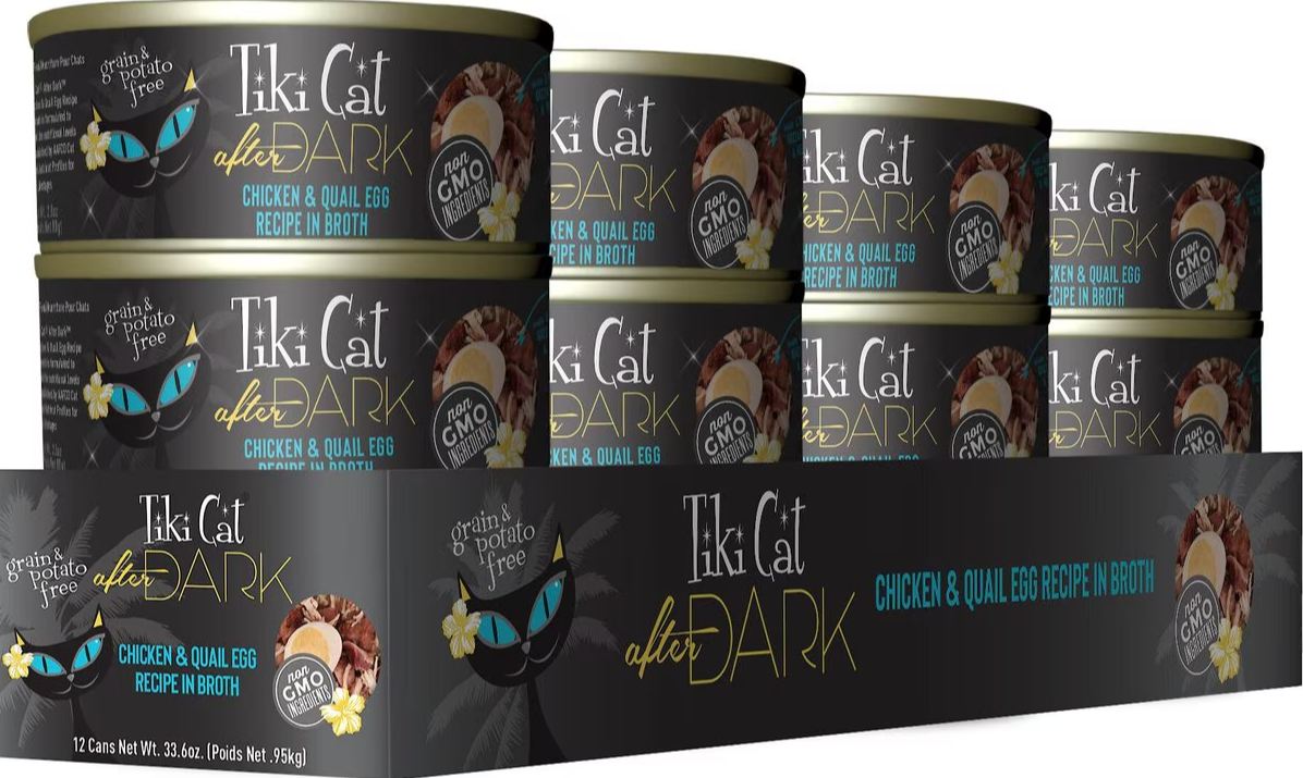 Tiki Cat After Dark Chicken & Quail Egg Recipe in Broth Canned Cat Food
