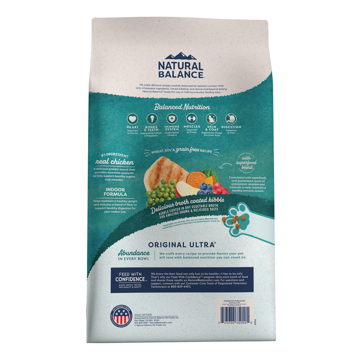Natural Balance Original Ultra Indoor Chicken & Salmon Meal Grain-Free Dry Cat Food