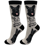 E & S Imports Life is Better With a Black German Shephed Socks