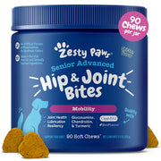 Zesty Paws Senior Advanced Hip & Joint Bites Mobility Soft Chews for Dogs 90 ct