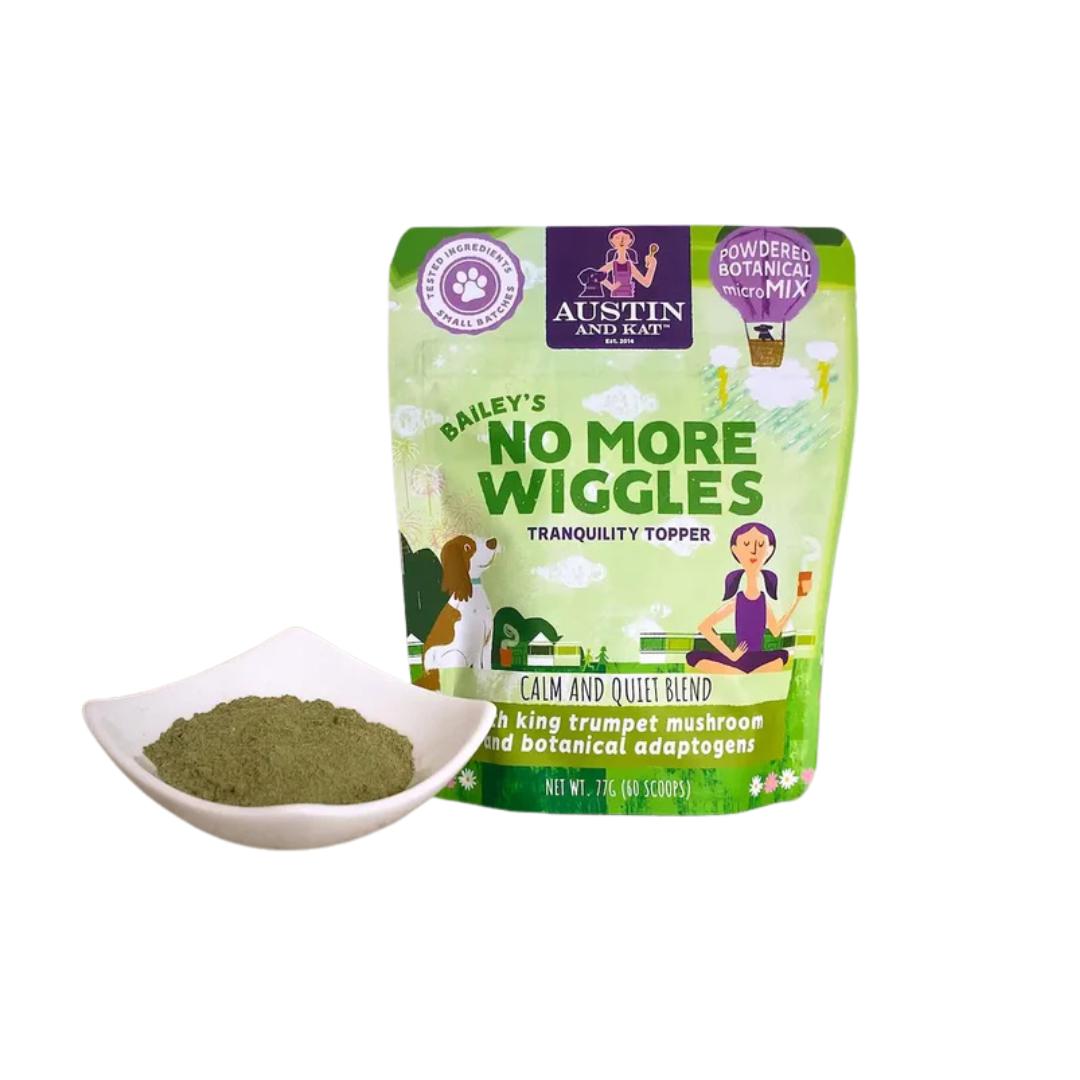 Austin & Kat Bailey's No More Wiggles Calm & Quiet Support Supplement Powder for Dogs & Cats 66 gm