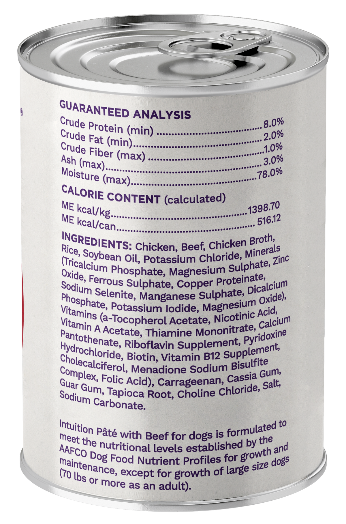 Intuition Pate with Beef Canned Dog Food