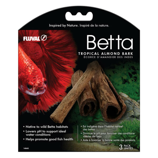 Fluval Betta Tropical Almond Bark 3 pk