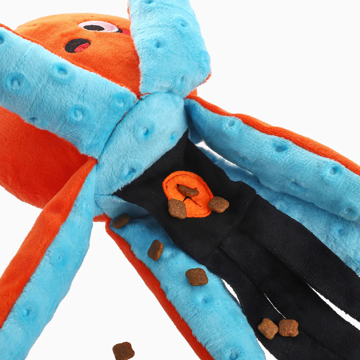 Hugsmart Summer Ocean Pals Octopus Treat Dispensing Dog Toy 9.5 in
