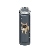 E & S Imports Serengeti French Bulldog Stainless Steel Water Bottle 24 oz