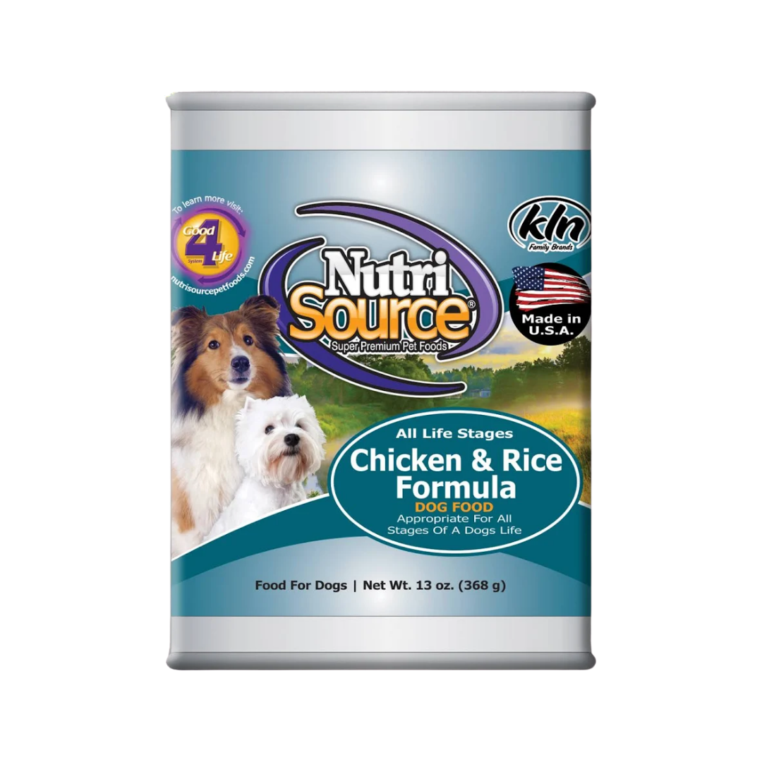 Nutrisource Chicken & Rice All Life Stages Canned Dog Food