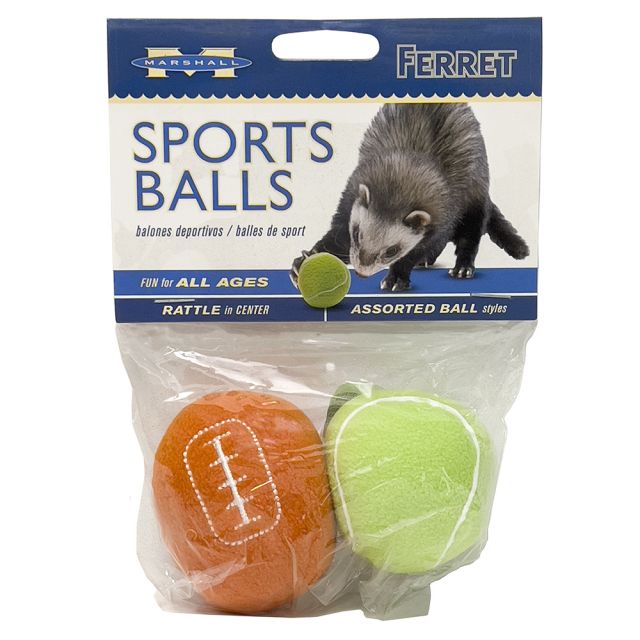Marshall Ferret Sport Ball, Assorted 2 pk