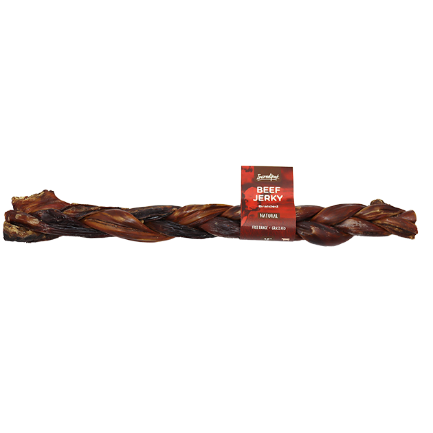 Incredipet Beef Jerky Braid Dog Chew