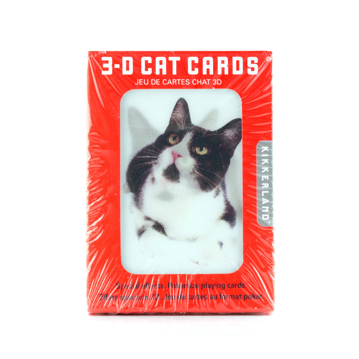 Kikkerland 3-D Cat Playing Cards