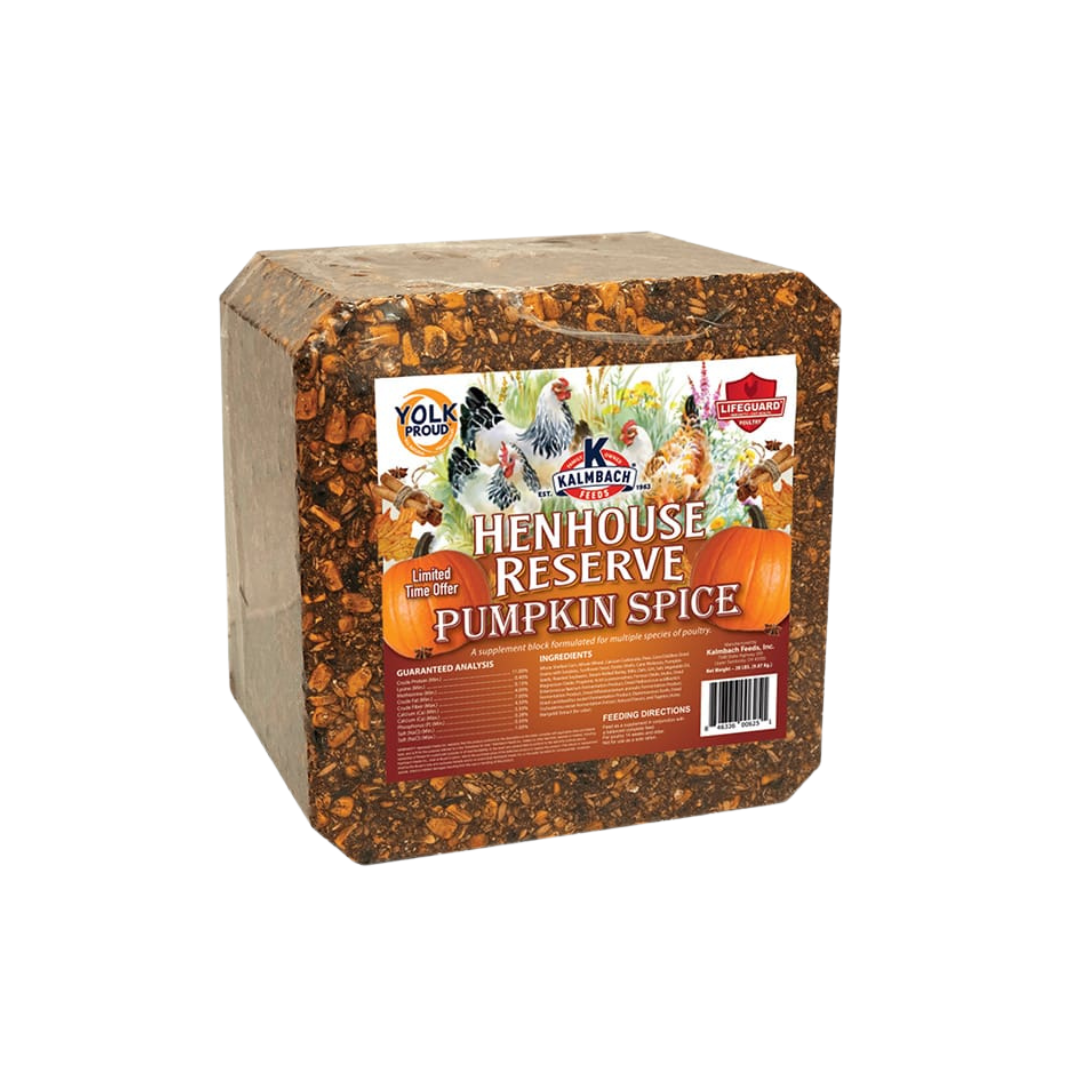Kalmbach Feeds Pumpkin Spice Henhouse Reserve Block 20 lb