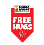 Fun Dog Bandanas Free Hugs Pet Bandana