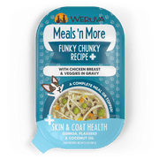 Weruva Meals 'N More Funky Chunky + Skin & Coat Chicken Recipe with Chicken Breast & Veggies in Gravy Wet Dog Food