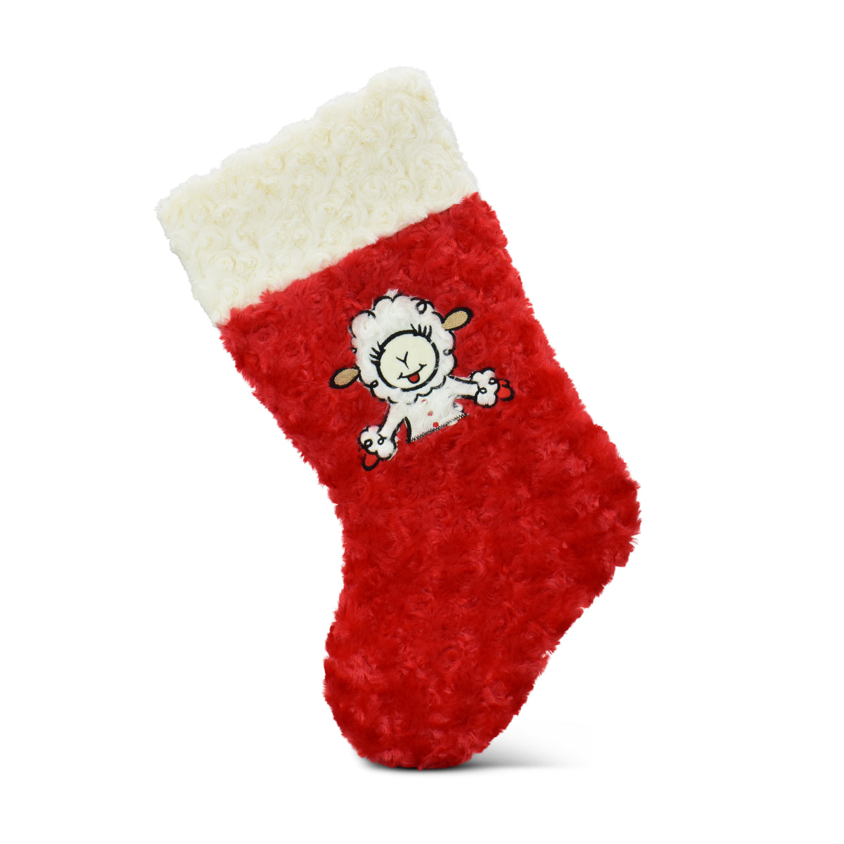 Multipet Holiday Lamb Chop Pet Christmas Stocking 17 in