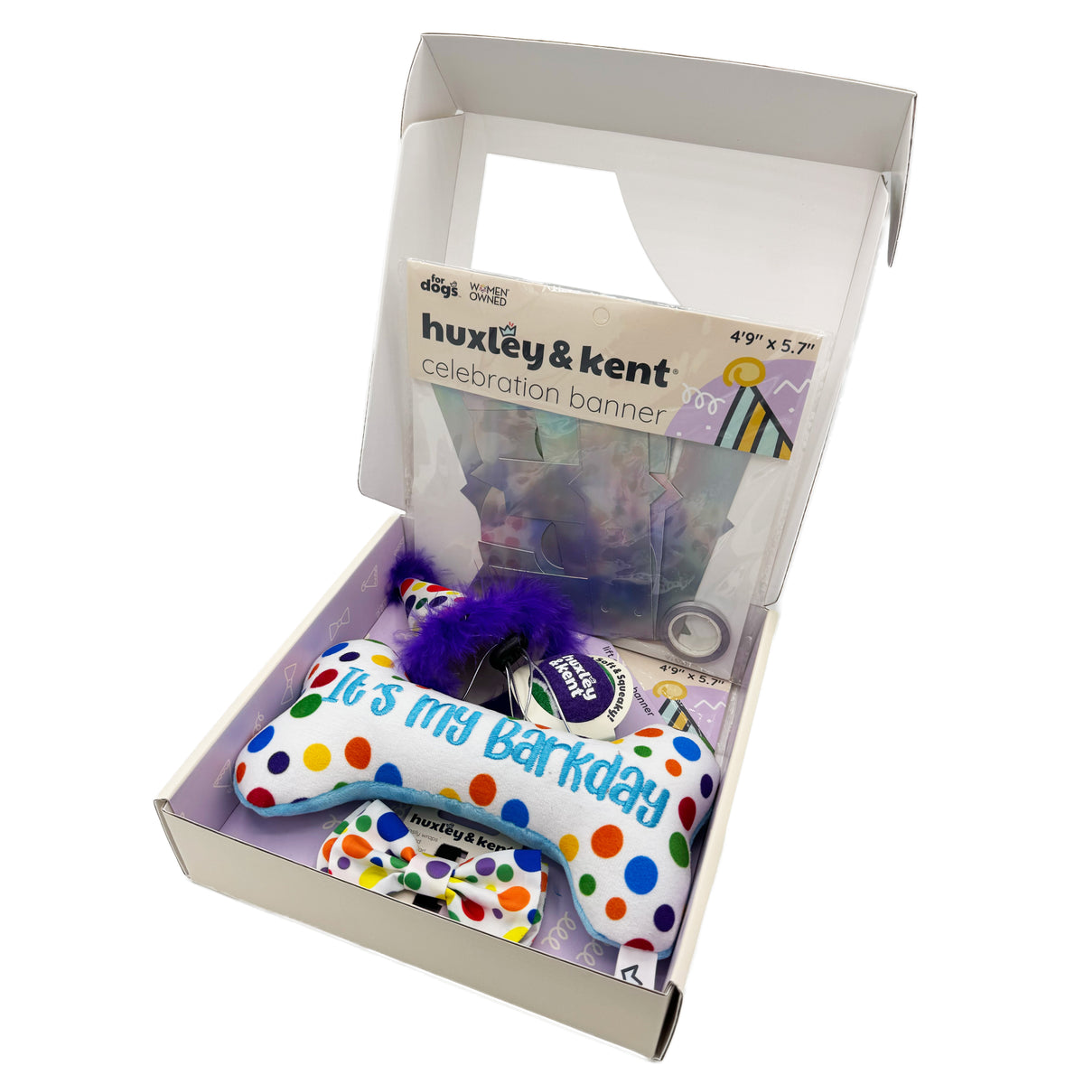 Huxley & Kent Happy Barkday Dog Birthday Celebration Box S
