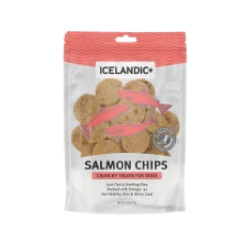 Icelandic+ Salmon Fish Chips Dog Treats 2.5 oz