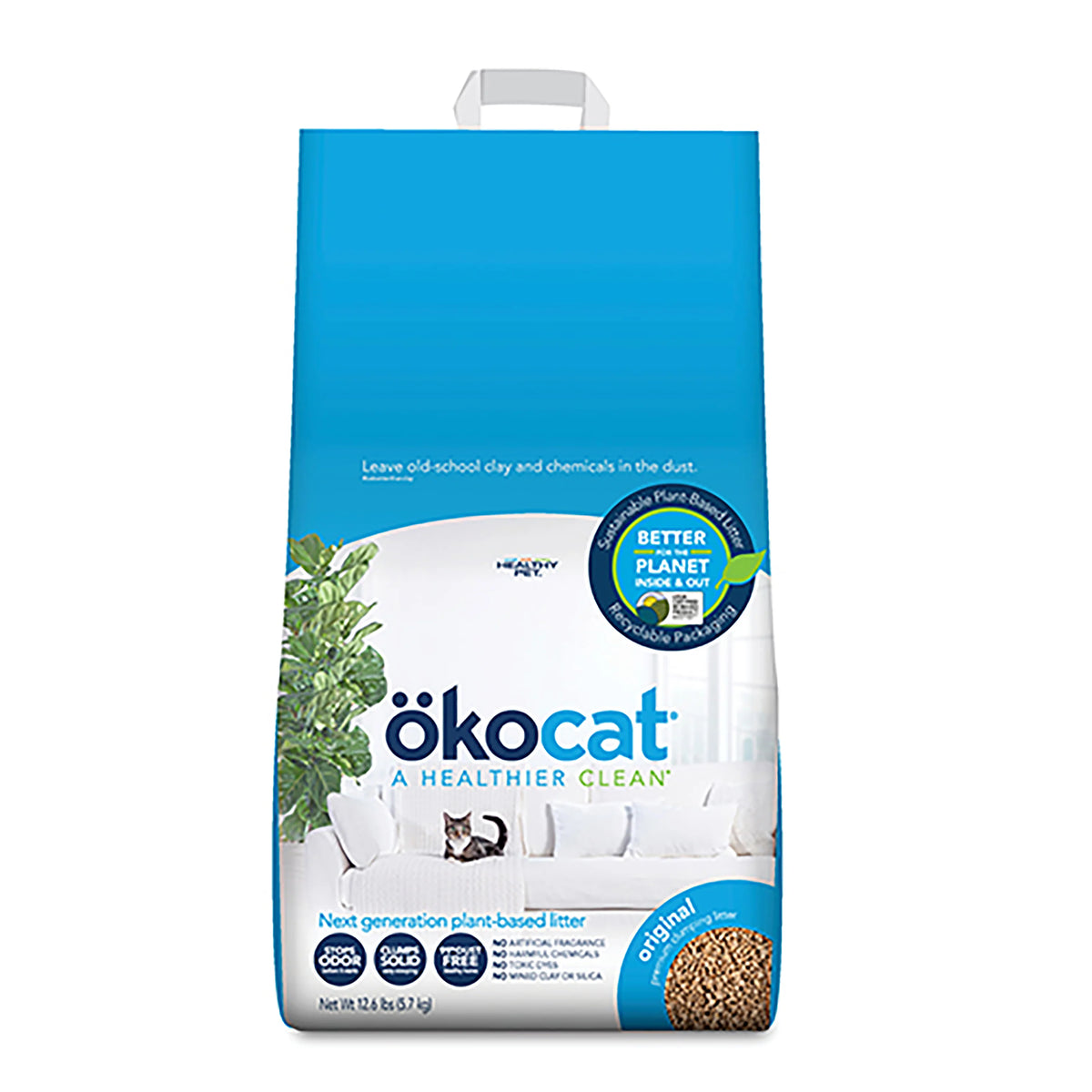 Okocat Original Premium Clumping Wood Cat Litter