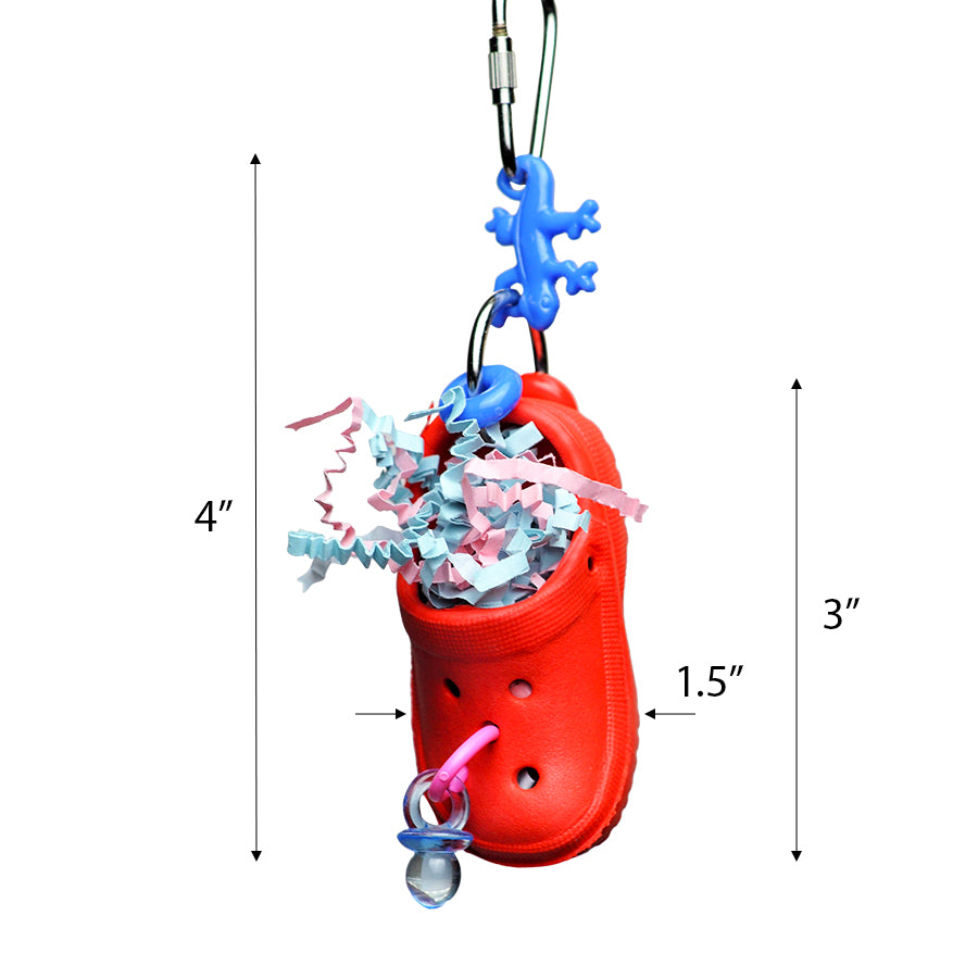 Incredipet Croc-Fetti Bird Bird Toy, 5.5 x 1.5 x 1.5 in