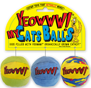 Yeowww My Cats Balls Cat Toy 3 pk
