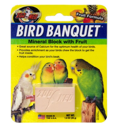 Zoo Med Bird Banquet Fruit Mineral Block SM/MD