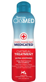 Tropiclean Oxymed Soothing Medicated Oatmeal Rinse For Pets 20 oz