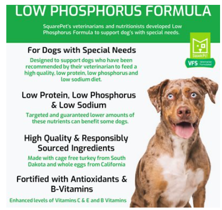 Squarepet Veterinarian Formulated Solutions Low Phosphorus Dog Food