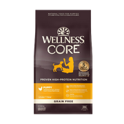 Wellness Core Puppy Deboned Chicken, Chicken Meal, & Turkey Meal Recipe Grain-Free Dry Dog Food 12 lb