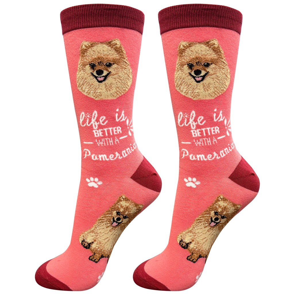 E & S Imports Life is Better With a Pomeranian Socks