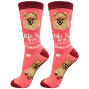 E & S Imports Life is Better With a Pomeranian Socks