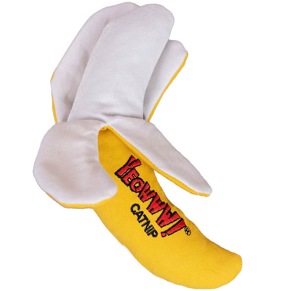 Yeowww Chi-CAT-a Banana Peeled Catnip Filled Cat Toy