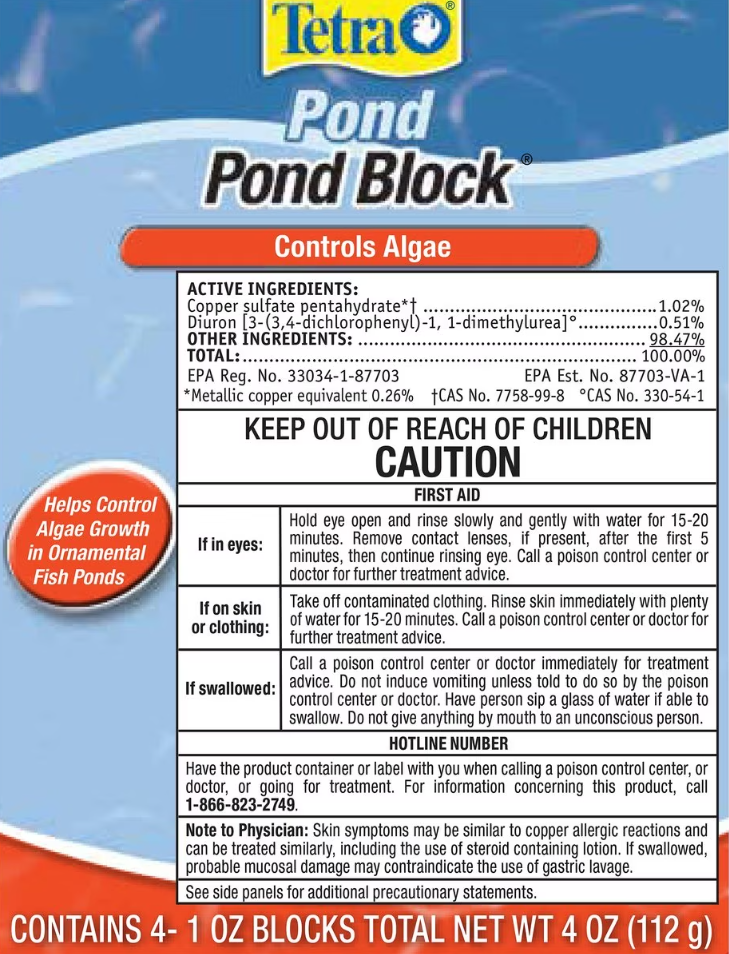 Tetra Pond AlgaeControl Pond Block Water Treatment 4 pk