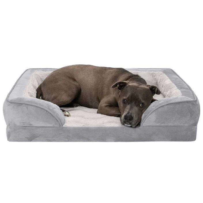 Furhaven Velvet Waves Perfect Comfort Orthopedic Pet Bed 27 x 36 in