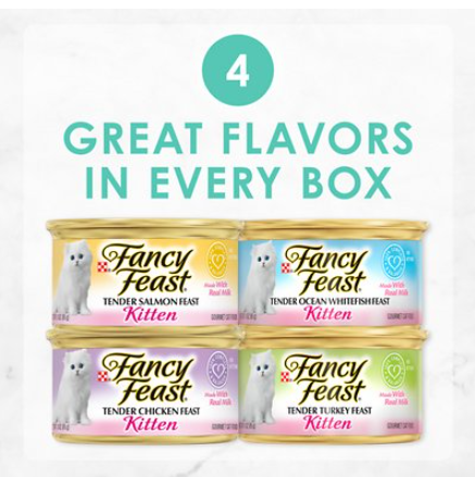 Fancy Feast Kitten Classic Pate Variety Pack Canned Cat Food 24 ct