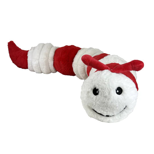 Petlou Holiday Caterpillar Plush Dog Toy 36 in