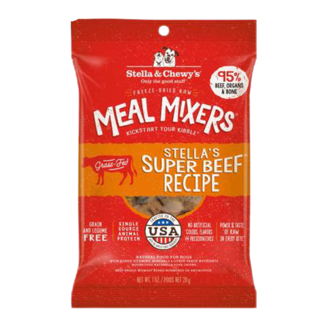 Stella & Chewy's Stella's Super Beef Recipe Freeze-Dried Meal Mixer for Dogs 1 oz