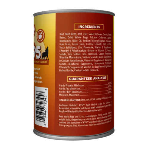 Earthborn Holistic K95 Beef Recipe Grain-Free Canned Dog Food
