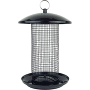 Nature's Way Midnight Metal Mesh Mixed Seed and Peanut Wild Bird Feeder 2.8 qt