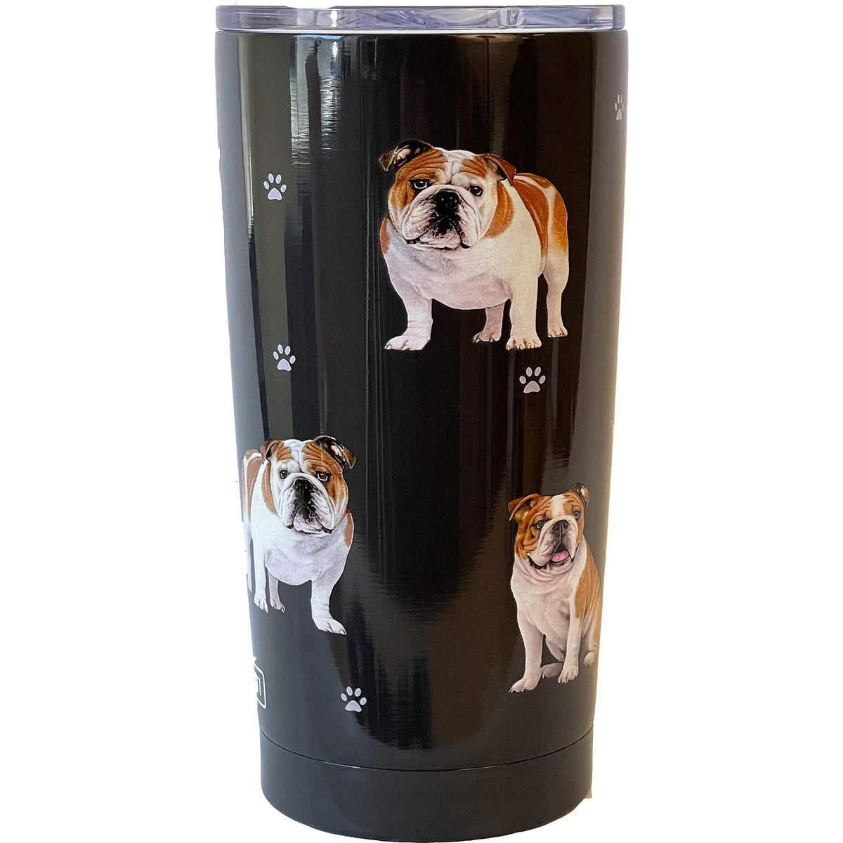 E & S Imports Serengeti Bulldog Stainless Steel, Vacuum Insulated Tumbler with Spill Proof Lid 20 oz
