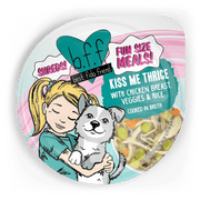 Weruva B.F.F. Fun Size Meals Kiss Me Thrice with Chicken Breast, Veggies & Rice Cooked in Broth Wet Dog Food